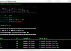 Process PEB Finder screenshot