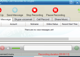 PrettyMay Call Recorder for Skype Basic screenshot