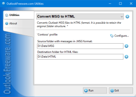 Convert MSG to HTML for Outlook screenshot