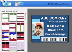 Excel Identity Badges Printing Software screenshot