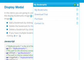 My Bookmarks using VB and MVC screenshot