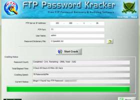 FTP Password Kracker screenshot