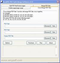 VeryPDF PDF Split Merge screenshot