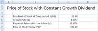 Free Stock Equity Valuation Spreadsheet screenshot