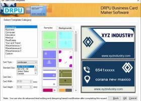 Excel Business Card Creator Software screenshot