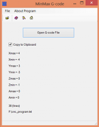 MinMax G-code screenshot