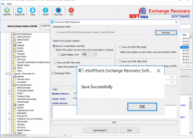 Exchange EDB to PST Recovery screenshot