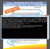 ParmisPDF Command line screenshot