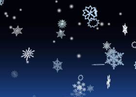 3D Winter Snowflakes Screensaver screenshot