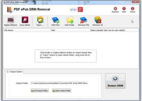 PDF ePub DRM Removal screenshot