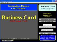 Business Card CD, DVD Creator screenshot