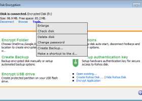 Rohos Disk Encryption screenshot