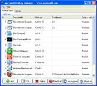 AgataSoft HotKey Manager screenshot
