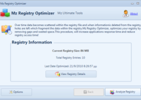 Mz Registry Optimizer screenshot