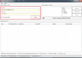 Gmail Attachment Extractor screenshot