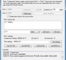 Virtual Serial Port ActiveX screenshot