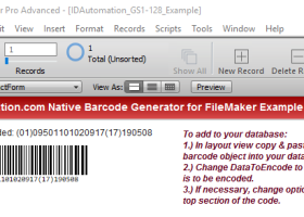 Barcode Generator for FileMaker screenshot