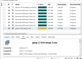 Koinonein BitTorrent Client screenshot