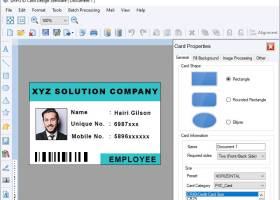 Windows Identity Card Printing Software screenshot