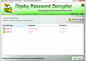 Password Decryptor for Digsby screenshot