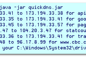 QuickDNS screenshot