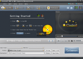 iCoolsoft DVD to MP4 Converter screenshot