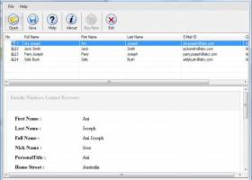Recover Windows Contact screenshot