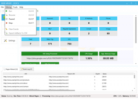 Web Miner screenshot