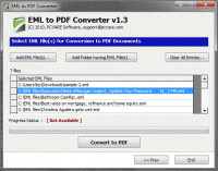 Conversion of .EML Messages to PDF screenshot