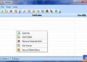 XL Delete screenshot