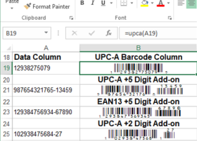 GS1 UPC EAN Barcode Font Package screenshot