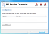 Microsoft Reader Converter screenshot