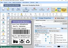 Standard Business Barcode Label Tool screenshot