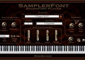SamplerFont SoundFont Player VST VST3 AU screenshot
