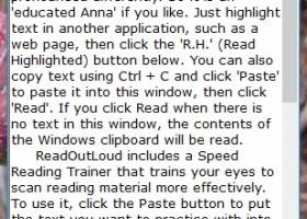 ReadOutLoud screenshot