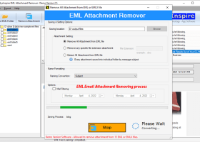 SysInspire EML Attachment Remover screenshot