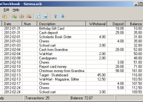 sCheckbook screenshot