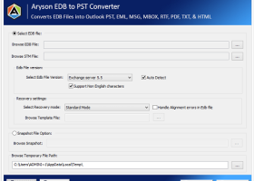 EDB to PST Converter screenshot