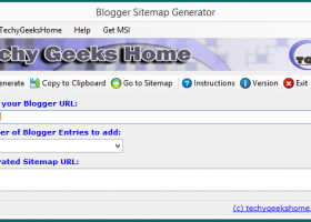 Blogger Sitemap Generator screenshot