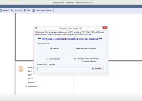 TrustVare NSF to PST Converter screenshot