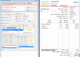 Hindi Invoice Software screenshot