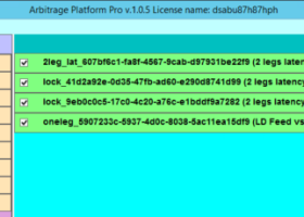 HFT Arbitrage Platform screenshot