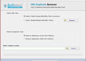 Softaken EML Duplicate Remover screenshot