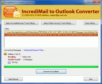 Import IncrediMail email into Outlook screenshot