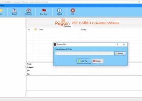 Regain PST to MBOX Converter screenshot