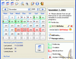 JX Ovulation Calendar screenshot