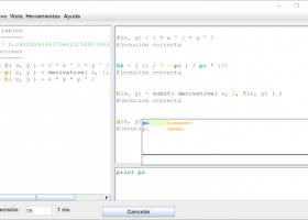 Multiprecision calculator screenshot