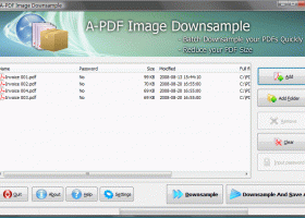 A-PDF Image Downsample screenshot