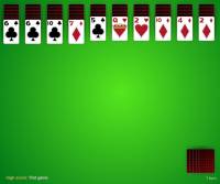 spider solitaire, 4 suit screenshot