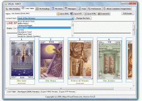 Visual Tarot Professional Program screenshot